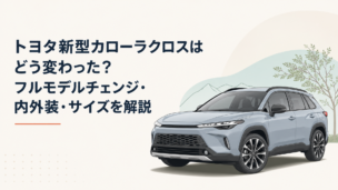 低いボンネットと薄型ヘッドライトを備えた次世代ミドルサイズSUVのイメージ