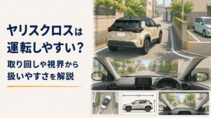 現行ヤリスクロスと次期改良モデルをイメージしたコンパクトSUVの新旧比較シーン