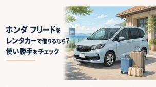 ホンダ フリードを街中で試乗し、コンパクトミニバンの乗りやすさや室内の使いやすさを確認するイメージ
